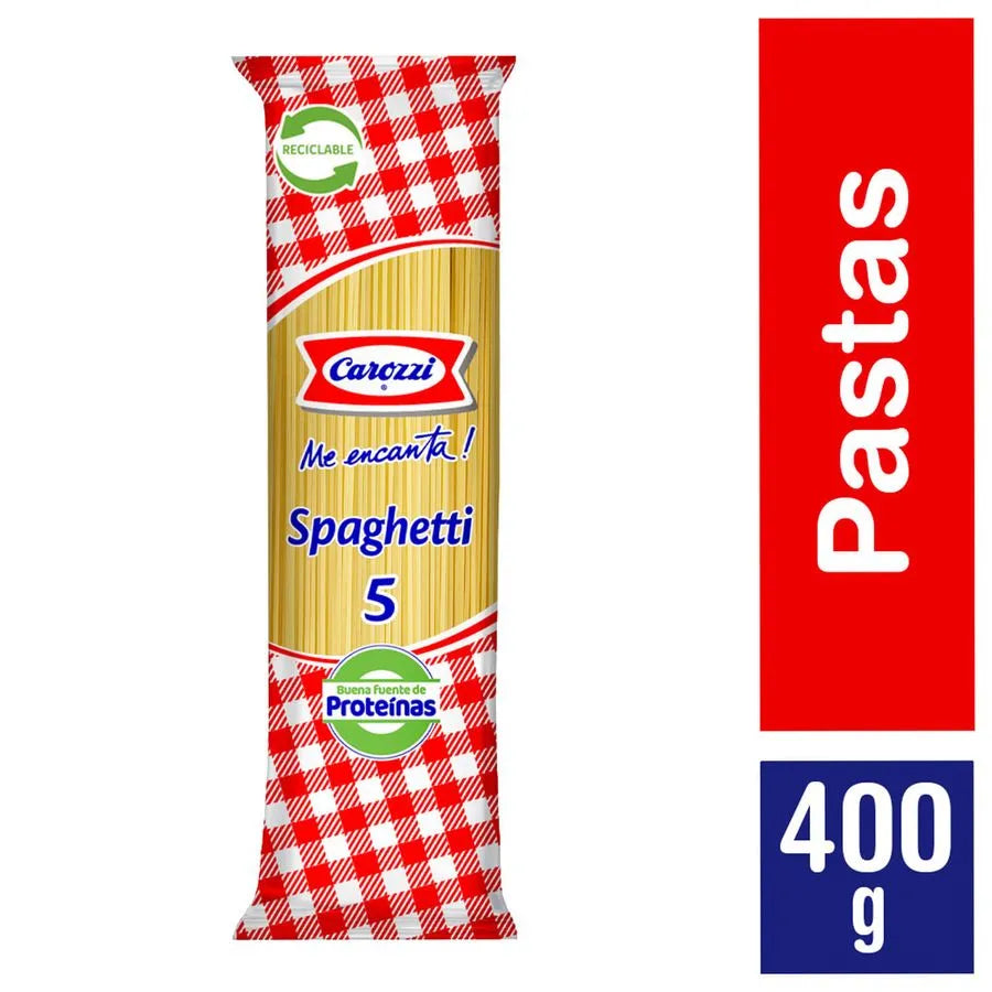 Fideo Pasta Spaghetti N°5 Bolsa, 400 g