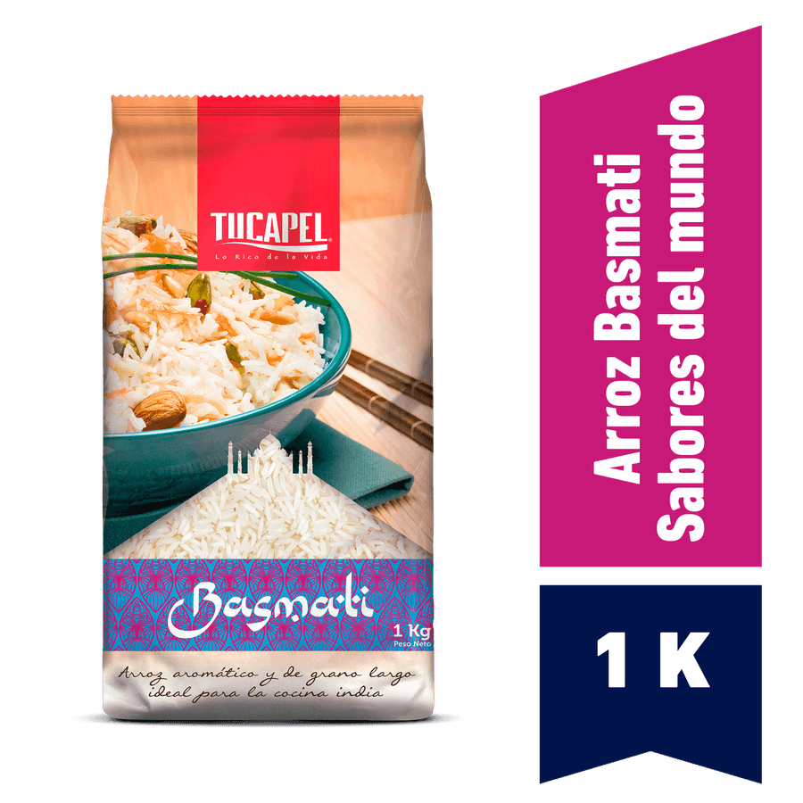ARROZ ESPECIAL TUCAPEL BASMATI PREGRANEADO 1KG