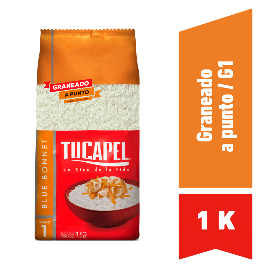 ARROZ GRADO 1 TUCAPEL GRANO LARGO DELGADO 1KG