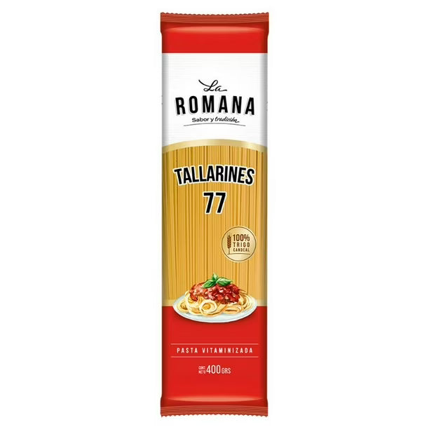 Fideo Pasta Tallarines N°77 Bolsa, 400 g