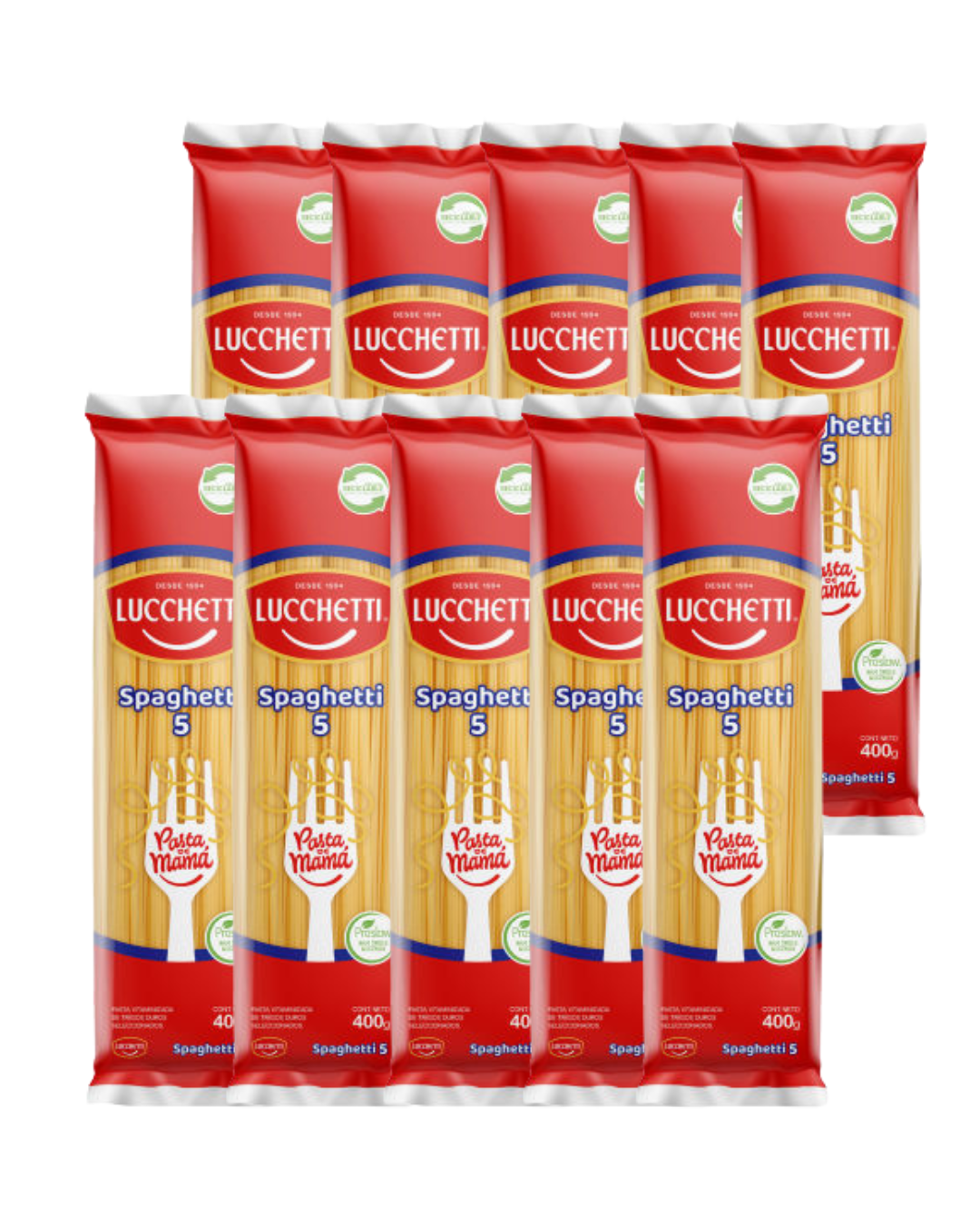 SPAGHETTI N5 400GR LUCCHETTI X10 UNIDADES