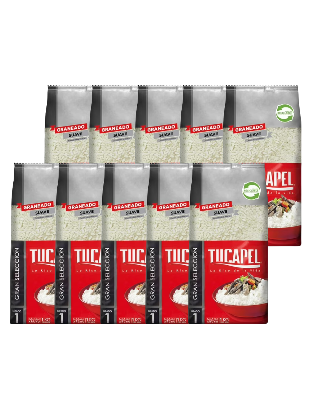 ARROZ G1 SELECCION 1KG TUCAPEL MANGAx10